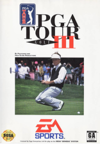 PGA Tour Golf III PAL Sega Mega Drive PAL box art